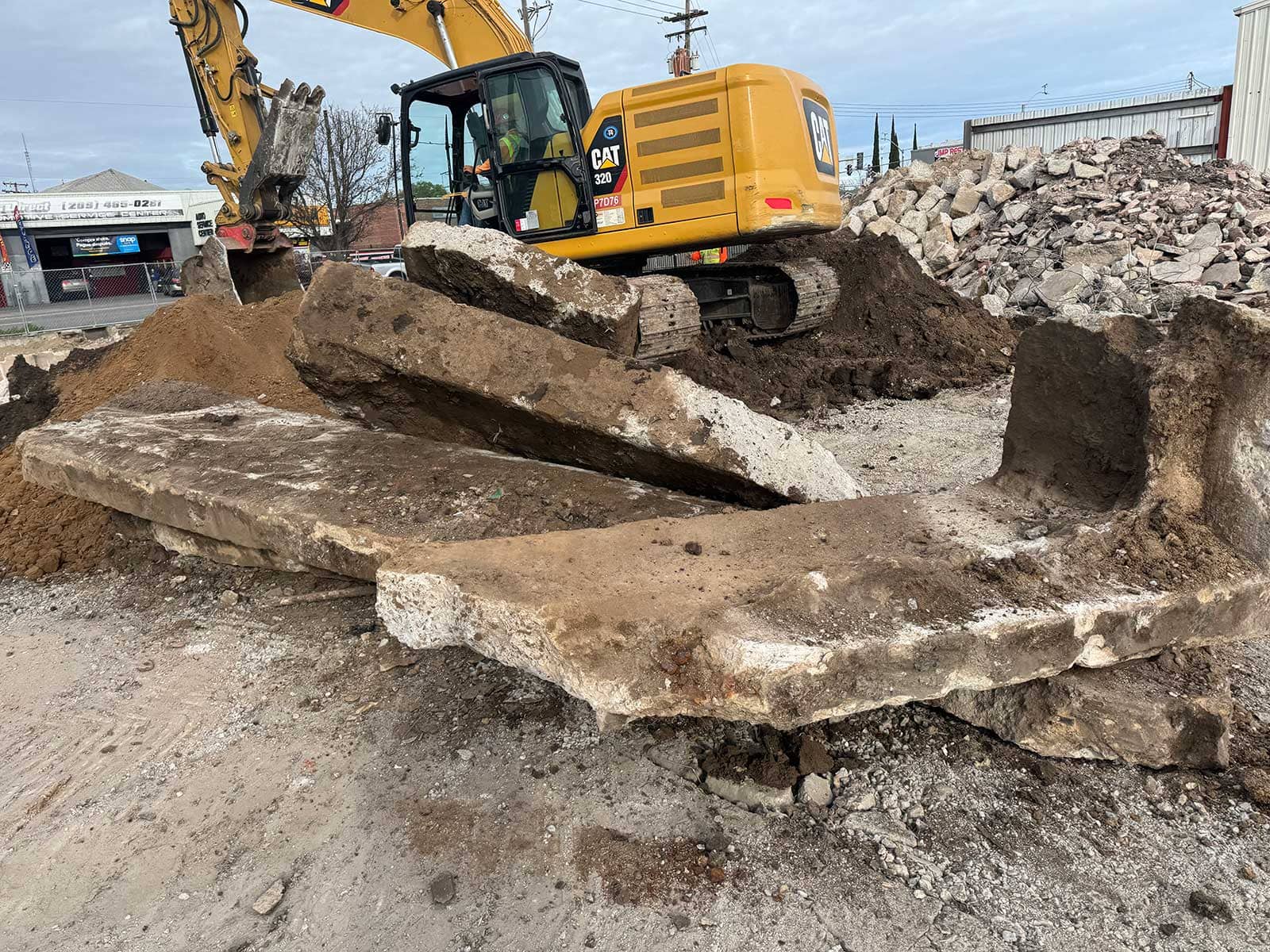 Concrete removal and site work serving Galt, California